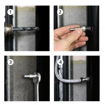 Сливной фитинг для врезки в канализацию ASPEN Pumps 6mm (1/4”), 10mm (3/8”)-foto2