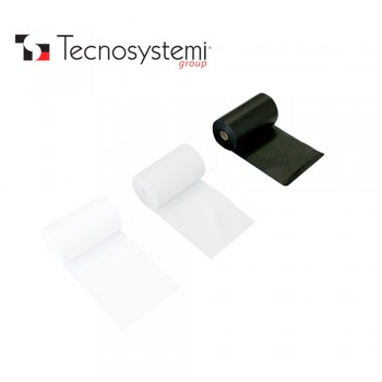 Лента чёрная ПВХ без клея 25м X 10см Tecnosystemi