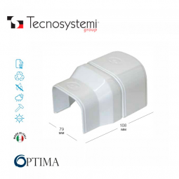 Короб декоративный Optima RC 102/75 (переход)  Tecnosystemi