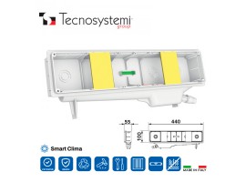 Монтажная коробка с сифоном и крышкой с винтами COMPACT-ELITE Tecnosystemi<br>