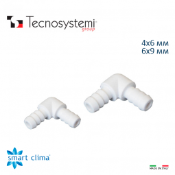 Колено 90° для шланга дренажного насоса Tecnosystemi