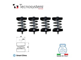 Виброизолятор пружинный с резиновыми колпаками Ø 60x80h Tecnosystemi<br>