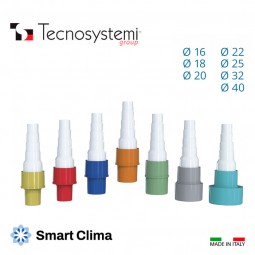 Муфта для дренажного шланга (прямой фитинг) Tecnosystemi