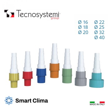 Муфта для дренажного шланга (прямой фитинг) Tecnosystemi