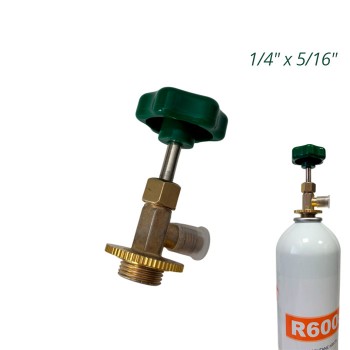 Вентиль СН-339 для баллончиков с хладагентом 1/4"x5/16" Вентиль СН-339 для баллончиков с хладагентом 1/4"x5/16"