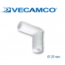 Соединитель угловой для спирального шланга d-20 мм Vecamco