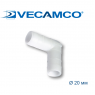 Соединитель угловой Vecamco для спирального шланга d-20 мм