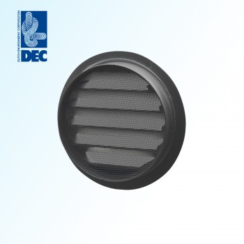 Решётка чёрная алюминиевая с сеткой DEC DSAV-foto2