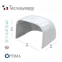 Короб декоративный Optima TC 75 (торцевой элемент заглушка) Tecnosystemi