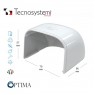 Короб декоративный Optima TC 75 (торцевой элемент заглушка) Tecnosystemi