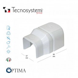 Короб декоративный Optima RC 75/62 (переход)  Tecnosystemi