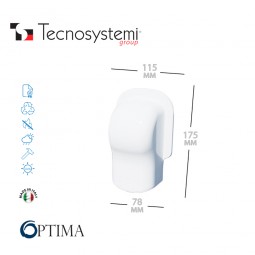 Короб декоративный Optima TM 75 (торцевой элемент) Tecnosystemi