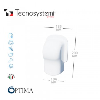Короб декоративный Optima TM 102 (торцевой элемент) Tecnosystemi