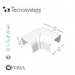 Короб декоративный Optima CPS 75 (шарнирный отвод 80°- 140°) Tecnosystemi