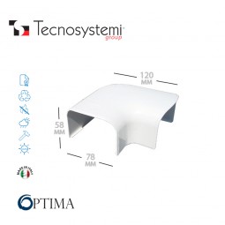 Короб декоративный Optima CP 75 (плоский угол) Tecnosystemi