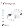 Короб декоративный Optima CP 62 (плоский угол) Tecnosystemi