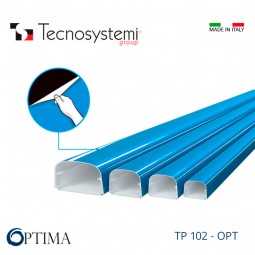 Короб декоративный Optima TP 102 с защитной плёнкой Tecnosystemi