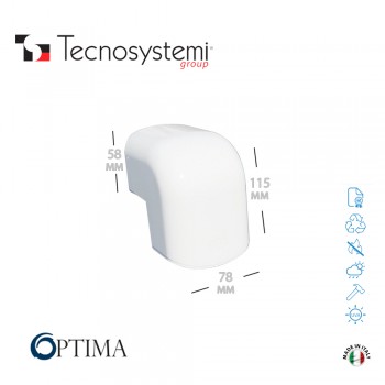Короб декоративный Optima CAE 75 (внешний угол) Tecnosystemi