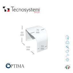 Короб декоративный Optima MG 102 (соединительная муфта) Tecnosystemi