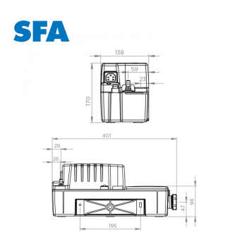 Насос SFA SANICONDENS Best Flat-foto5