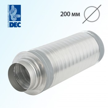 Шумоглушитель 200 мм x 0,5 м DEC TSD25