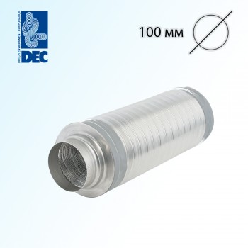Шумоглушитель 100 мм x 0,5 м DEC TSD25 