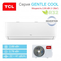 Сплит-система TCL GENTLE COOL TAC-TP09INV/R / TAC-TP09INV/R настенный тип