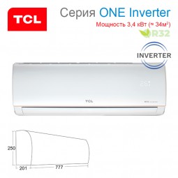 Сплит-система TCL ONE Inverter TAC-12HRID/E1 / TACO-12HID/E1 настенный тип-foto2