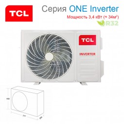 Сплит-система TCL ONE Inverter TAC-12HRID/E1 / TACO-12HID/E1 настенный тип-foto3