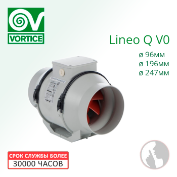 Вентилятор канальный Vortice Lineo Q V0 