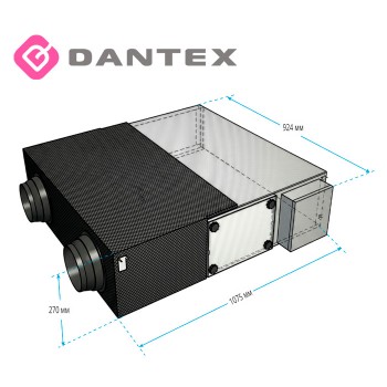 DV-350HRE/PD приточно-вытяжная установка с рекуперацией DANTEX -foto3