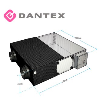 DV-1000HRE/PDS приточно-вытяжная установка с рекуперацией DANTEX -foto3
