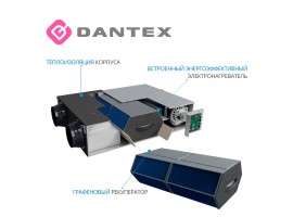 DV-250HRE/PD приточно-вытяжная установка с рекуперацией DANTEX <br>-foto2
