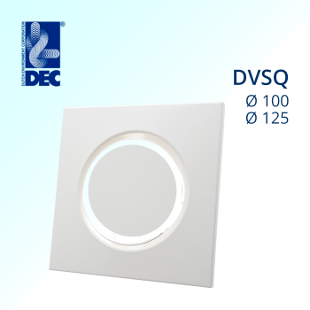 Диффузор вытяжной квадратный металлический DEC DVSQ