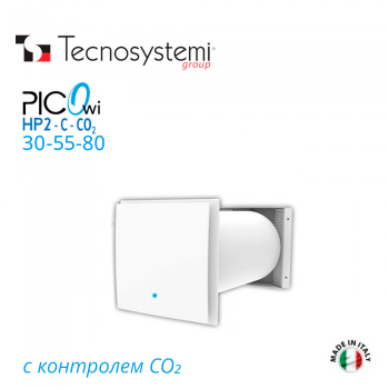 Настенный приточно-вытяжной рекуператор Comfort+Co2 Pico Hp2 Wi-C-Co2 Tecnosystemi
